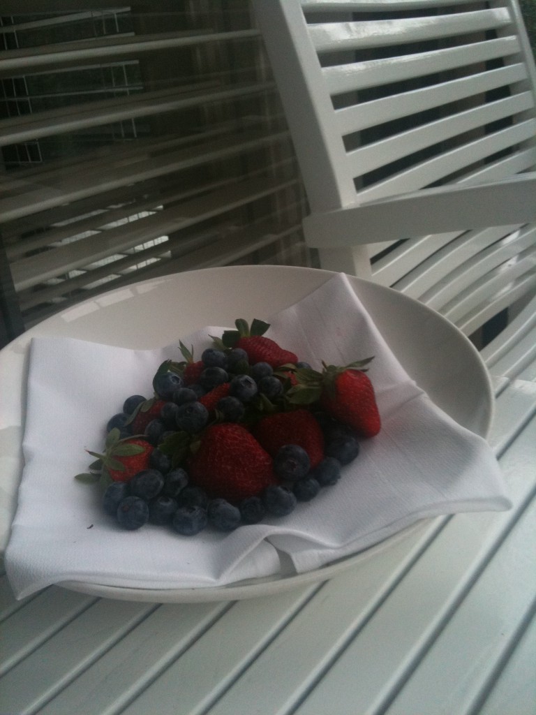 The fresh berries chef Gavin picked that morning (he does tours of the Farmer's Markets on Thursdays