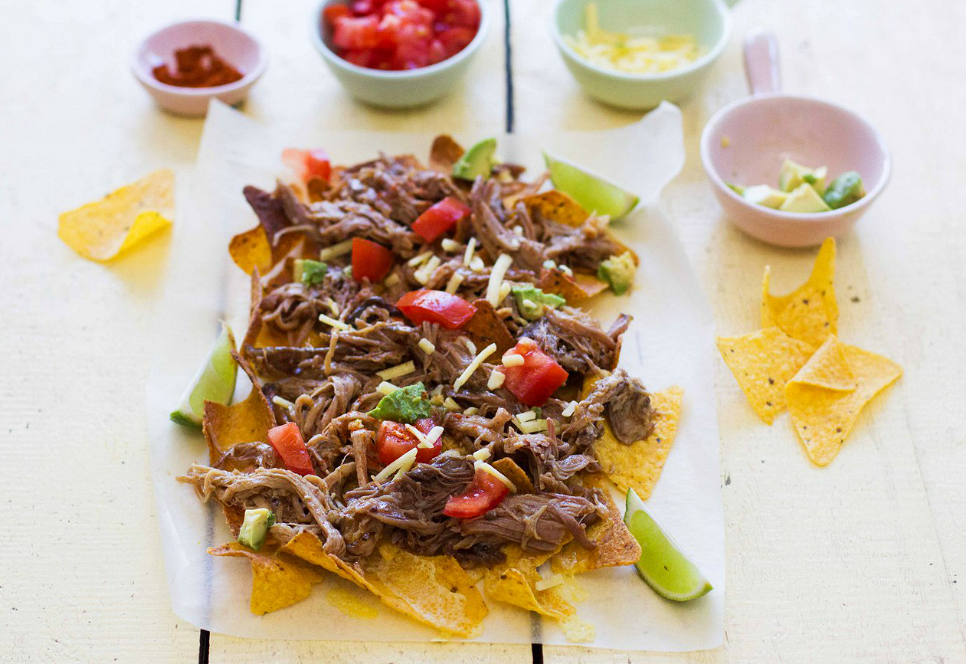 Pulled pork tacos, from the I Quit Sugar 8-Week Program Meal Plan. (Photography by Martyna Candrick)