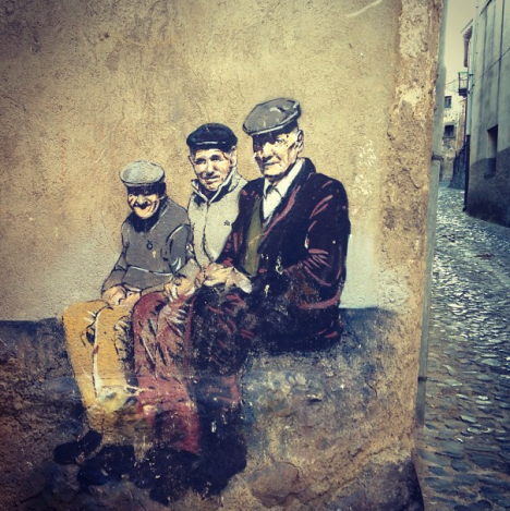 Sardinian mural... of men...