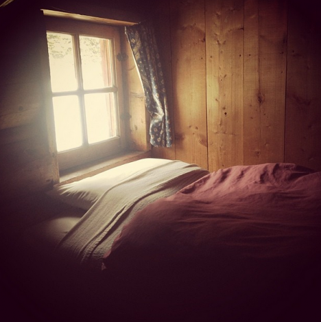 Bed at Skoki ... Rarely slept better. Stars, silence, the smell of the fire, tired bones...