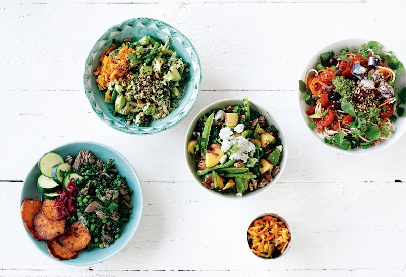 A selection of my Abundance Bowls, recipes in I Quit Sugar: Simplicious