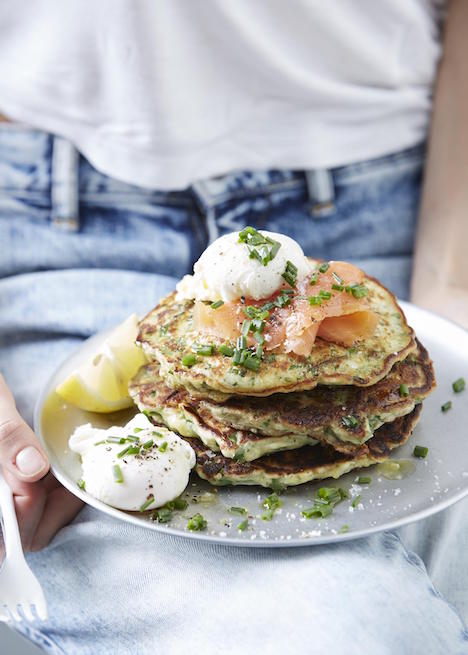 Copy of Copy of Chive Kale Parmesan Savoury Pancakes How I build my breakfast